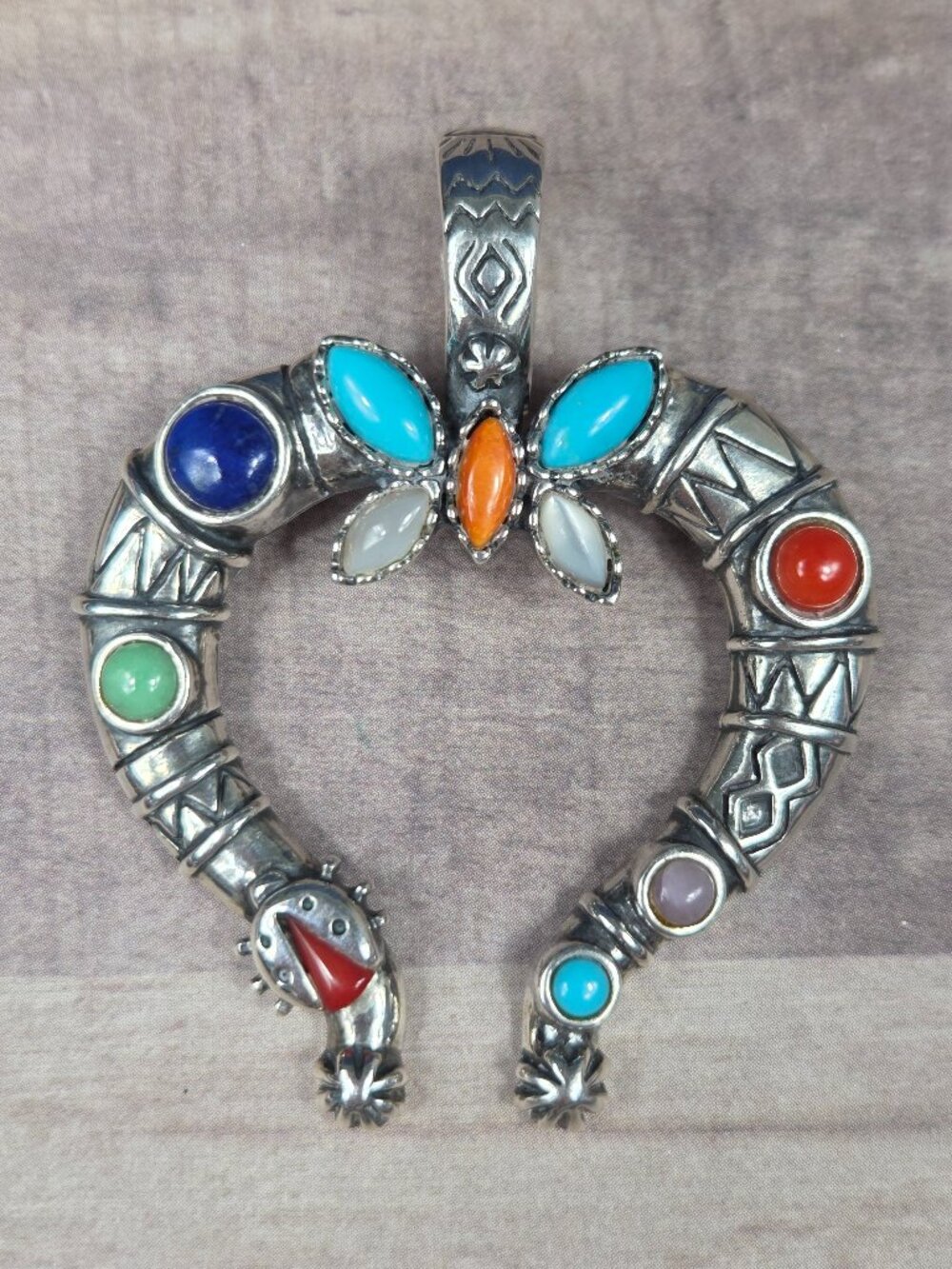 Veronica Dine & Carolyn Pollack Relios Naja Silver Pendant